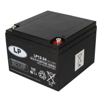 Landport LP12-24 T12 12V 24Ah AGM Bleiakku VdS 6