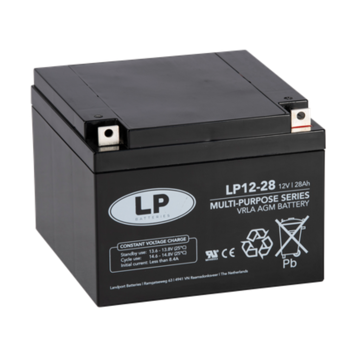 Landport Bleiakku 12V 28Ah AGM Batterie NSA LP12-28 T3