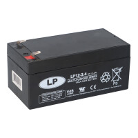 Landport LP12-3.4 12V 3,4Ah VRLA AGM Bleiakku T1, VdS G12402