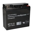 Multipower Blei Akku MP18-12 Pb 12V 18Ah VdS M5