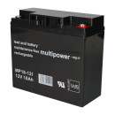 Multipower Blei-Akku MP18-12I Pb 12V 18Ah VdS, M5