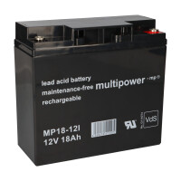 Multipower Blei-Akku MP18-12I Pb 12V 18Ah VdS, M5 1