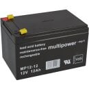 Multipower Blei Akku MP12 12 Pb 12V 12Ah VdS AGM