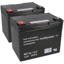 Ersatz-Akkus Batterien für Elektro-Rollstuhl Dupont...