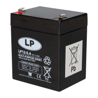 Landport LP12-5.4 T1 12V 5,4Ah AGM Bleiakku 4,8 mm Faston 6