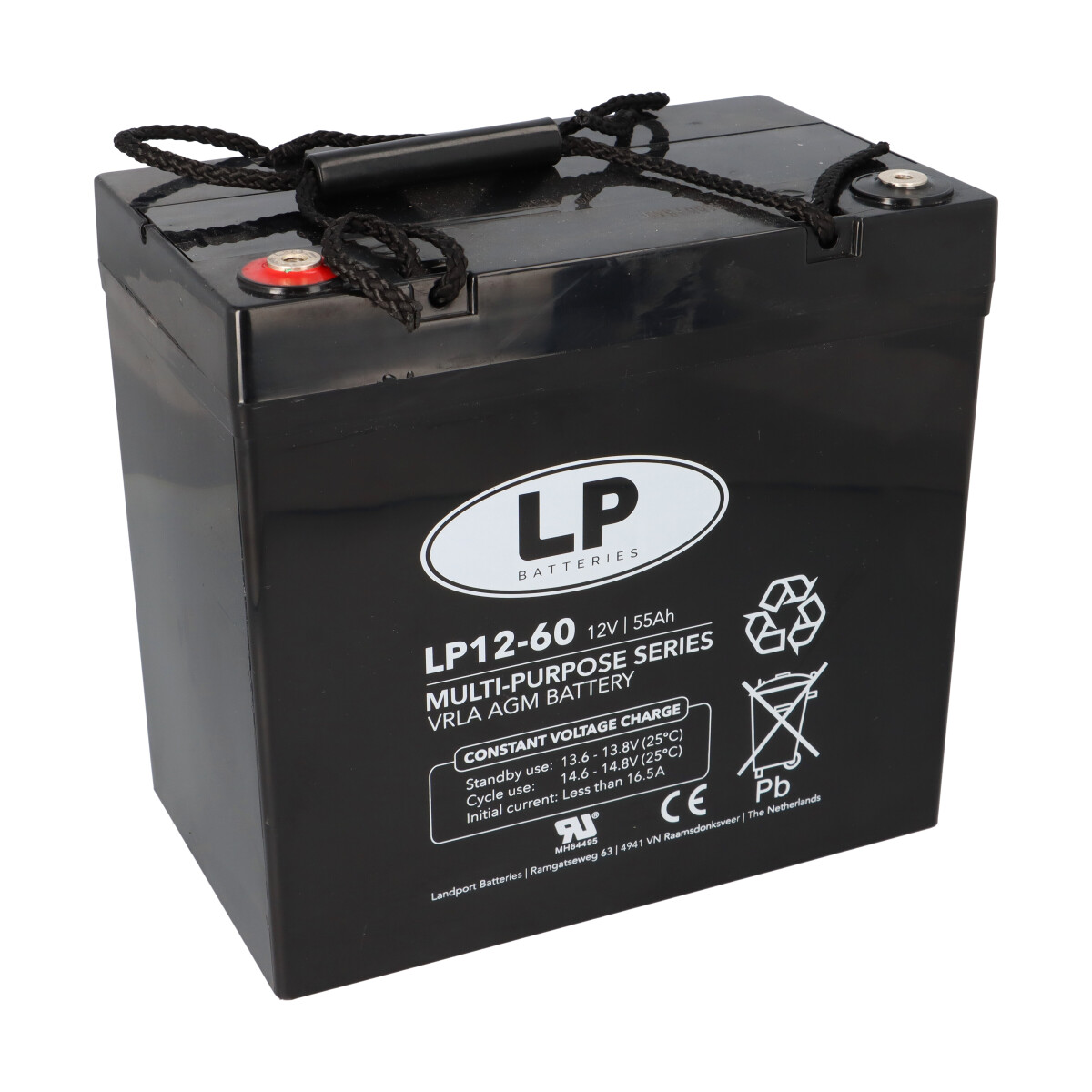 Landport Bleiakku 12V 55Ah AGM Batterie NSA LP12-60 T6