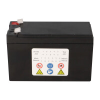 Landport LP12-7 T1 12V 7Ah AGM Bleiakku VdS 4,8 mm Faston 4