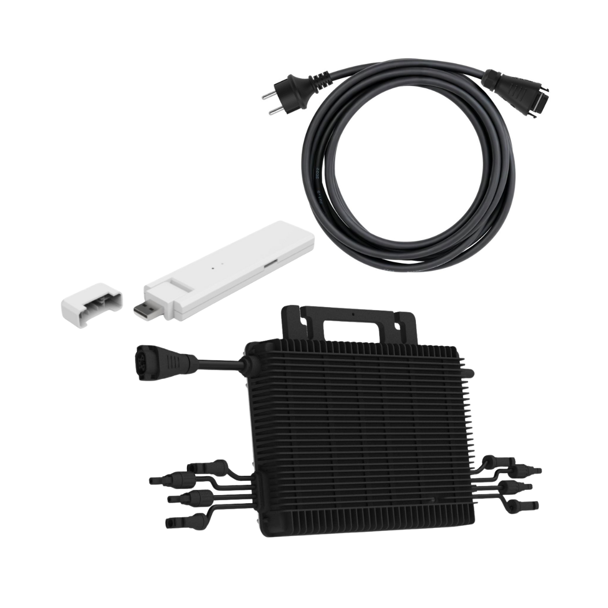 Hoymiles HMS-1600-4T Mikrowechselrichter + Anschlusskabel 10m + Wlan-Stick-S 0% MwSt nach §12 Abs. 3 UstG