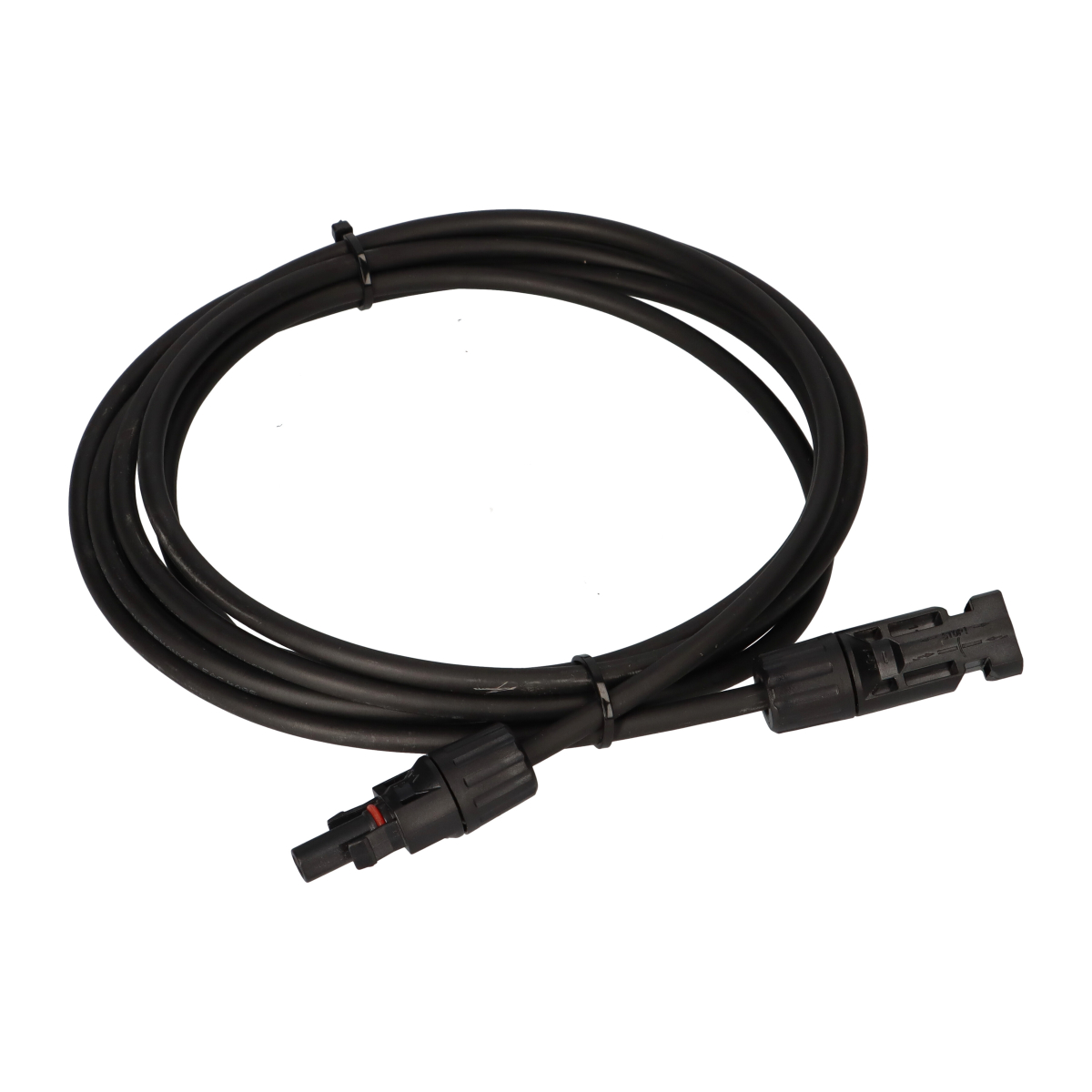 Verlängerungskabel 4mm² kompatibel mit MC4 Solarkabel - 3m schwarz 0% MwSt nach §12 Abs. 3 UstG