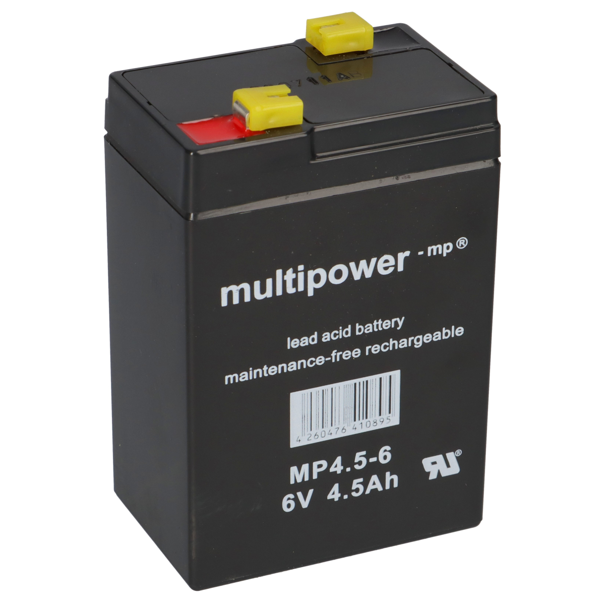 Multipower Blei-Akku MP4,5-6 Pb 6V 4,5Ah Faston 4,8