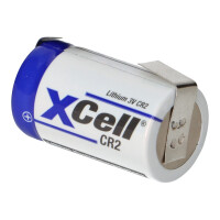 XCell CR2 Lithium Batterie 3V 850 mAh mit U-Lötfahne 6