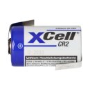 XCell Photobatterie CR2 Lithium 3V / 850mAh Z-Lötfahne