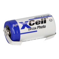 XCell Photobatterie CR123A Lose Lithium 3V 1550mAh U-Lö