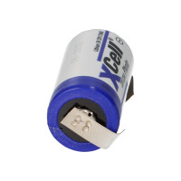XCell CR123A Lithium Batterie 3V 1550 mAh mit U-Lötfahn