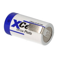 XCell CR123A Lithium Batterie 3V 1550 mAh mit Z-Lötfahn