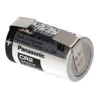 Panasonic CR2 Lithium Batterie 3V 850mAh mit U-Lötfahne