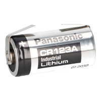 Panasonic Photobatterie CR123A Lithium 3V 1400mAh U-Löt