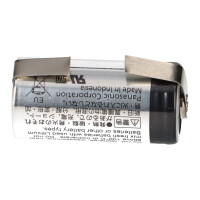 Panasonic CR123A Lithium Batterie 3V 1400 mAh mit U-Löt