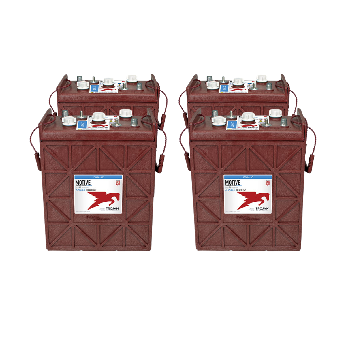4x Traktionsbatterie Trojan J305H-AC 6V 360Ah Deep Cycle DT-Anschluss