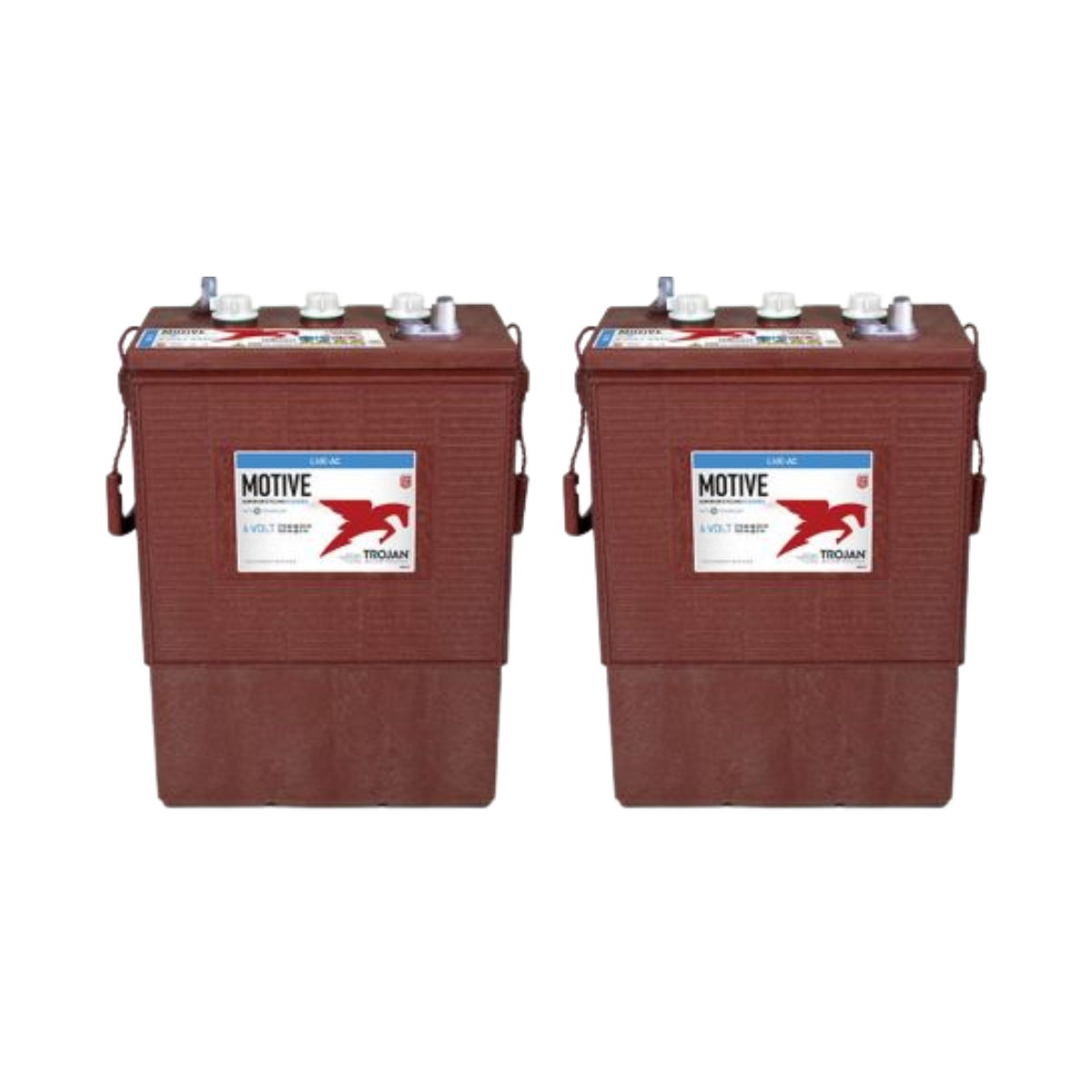 2x Trojan L16E-AC 6V 370Ah Deep Cycle Traktionsbatterie EUTR-Anschluss