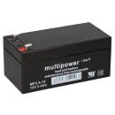 Multipower Blei Akku MP3,4-12 Pb 12V 3,4Ah VdS G110046 AGM