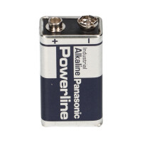 Panasonic Powerline 6LR61 9V Block Batterie - passend f&uuml