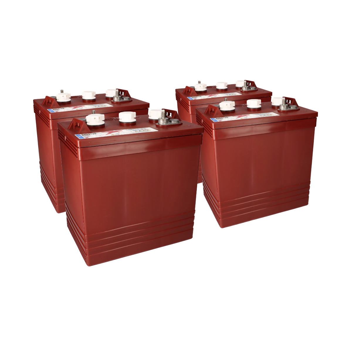 4x Traktionsbatterie Trojan T-145 6V 260Ah Deep Cycle ELPT-Anschluss