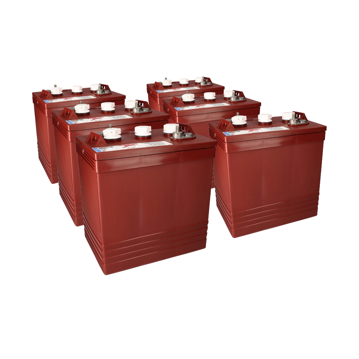 6x Traktionsbatterie Trojan T-145 6V 260Ah Deep Cycle ELPT-Anschluss