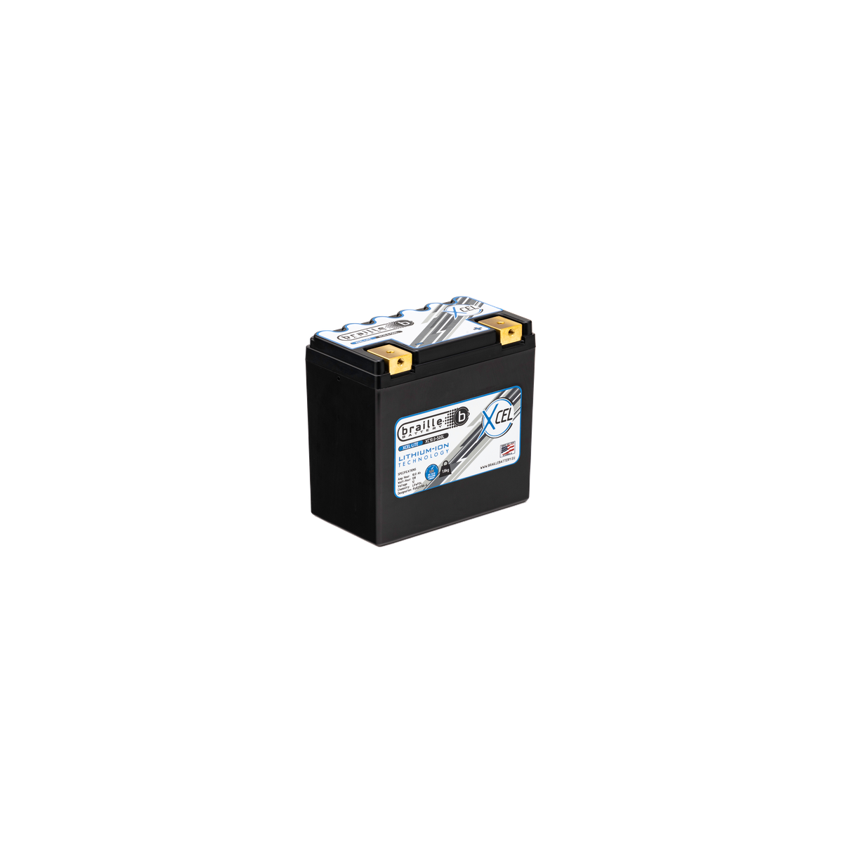 Braille XCEL-Lite-Batterie XC10.0-500L 12V 10AH Li-Ion