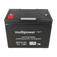 2x Multipower MP75-12C AGM Akku 24V 75Ah – passend f&u