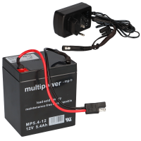 Multipower Blei Akku 12V 5,4Ah mit Steck gallery