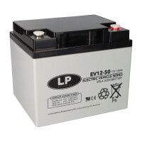 Landport AGM Bleiakku 12V 50Ah Zyklenfest VRLA-EV12-50 1