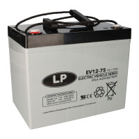 Landport AGM Bleiakku 12V 75Ah Zyklenfest VRLA-EV12-75 1