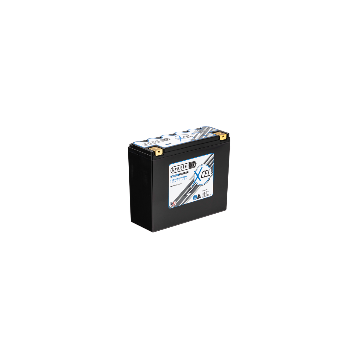 Braille XCEL-Lite-Batterie XC25.0-1250 12V 25Ah Li-Ion
