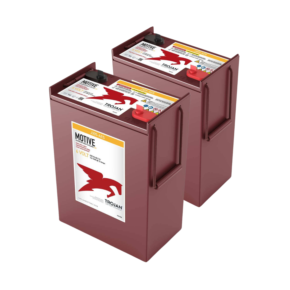 2x Trojan J305-AES 6V 279Ah Deep Cycle AGM Traktionsbatterie