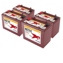 4x Trojan T-1275-AES Deep Cycle 12V 130Ah...