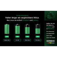 PATONA Premium Wiederaufladbare Zelle – 1,5 V 750 mWh 