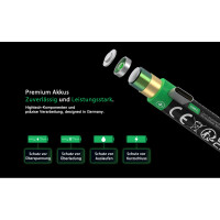 PATONA Premium Wiederaufladbare Zelle – 1,5 V 750 mWh 