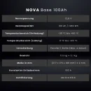 WATTSTUNDE NOVA Base Batterie 12,8V 100Ah 1280Wh LiFePO4 mit 0% MwSt nach §12 Abs. 3 UstG