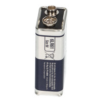 10x Panasonic Powerline 6LR61 9V Block Batterie - passend f&