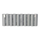 12V 2200mAh 10er Reihe Akkupack Mignon AA F1x10 Draufsicht