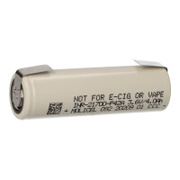 Molicel INR21700-P42A 3,7V 4200mAh 45A Li-Ion 21700 Akku fla