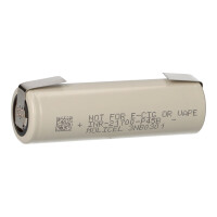 Molicel INR21700-P45B 3,7V 4500mAh 45A Li-Ion 21700 Akku fla