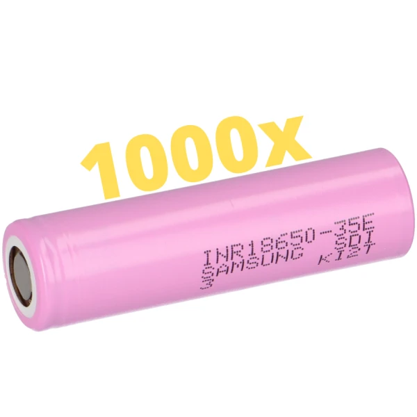 1000x Samsung INR18650-35E 3500mAh 3,7V gallery