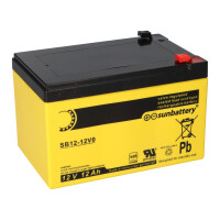 SUN Battery SB12-12V0 12V 12Ah VdS T1 4,8mm AGM-Blei  Akku 1