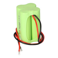 Akkupack für Notbeleuchtung NiMH 4,8V 2000mAh 4xAA mit 