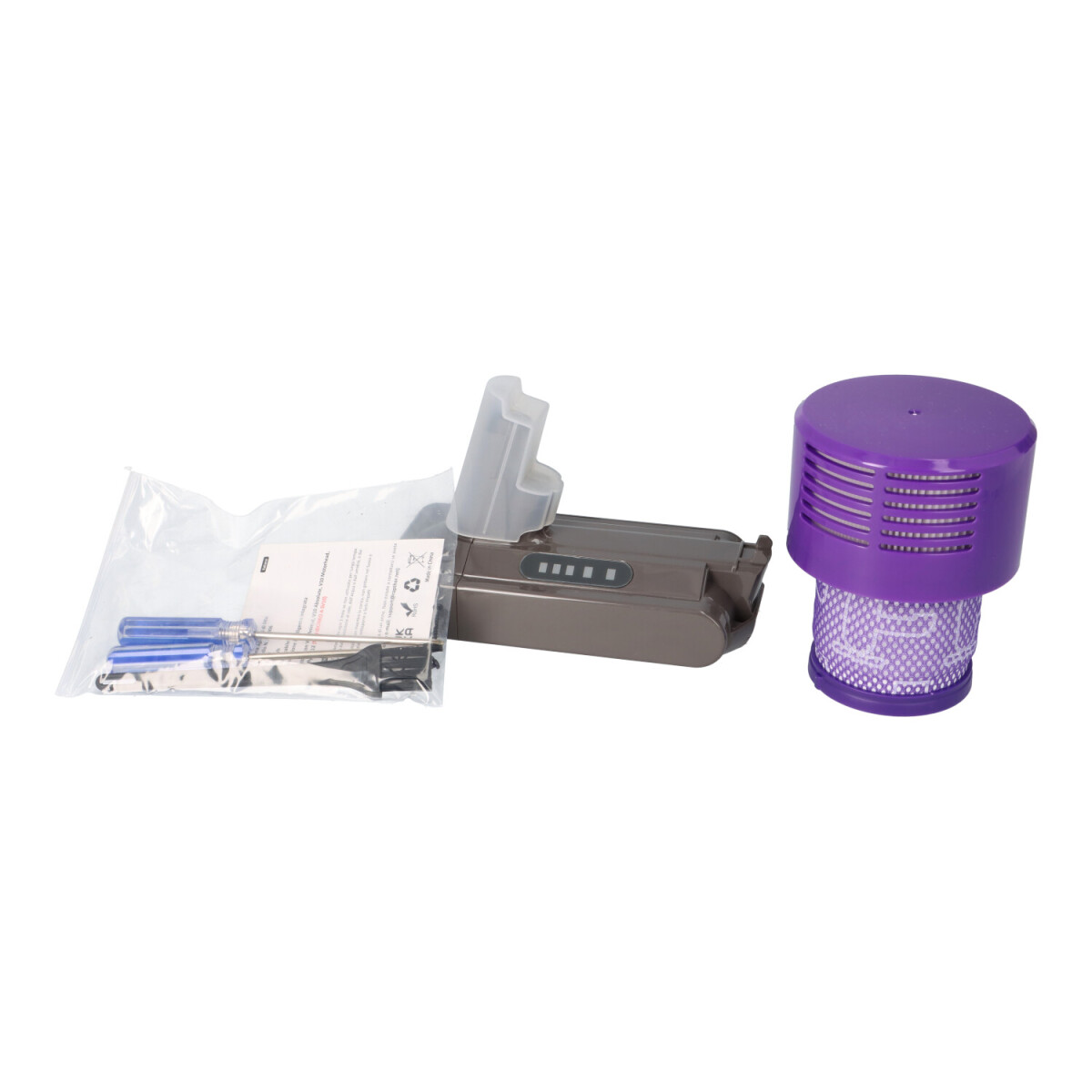 Akku passend für Dyson V10 25,2V 3Ah mit Filter und Zubehör