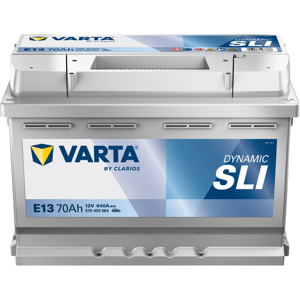 VARTA E13 Black Dynamic 12V 70Ah 640A Autobatterie 570 409 064