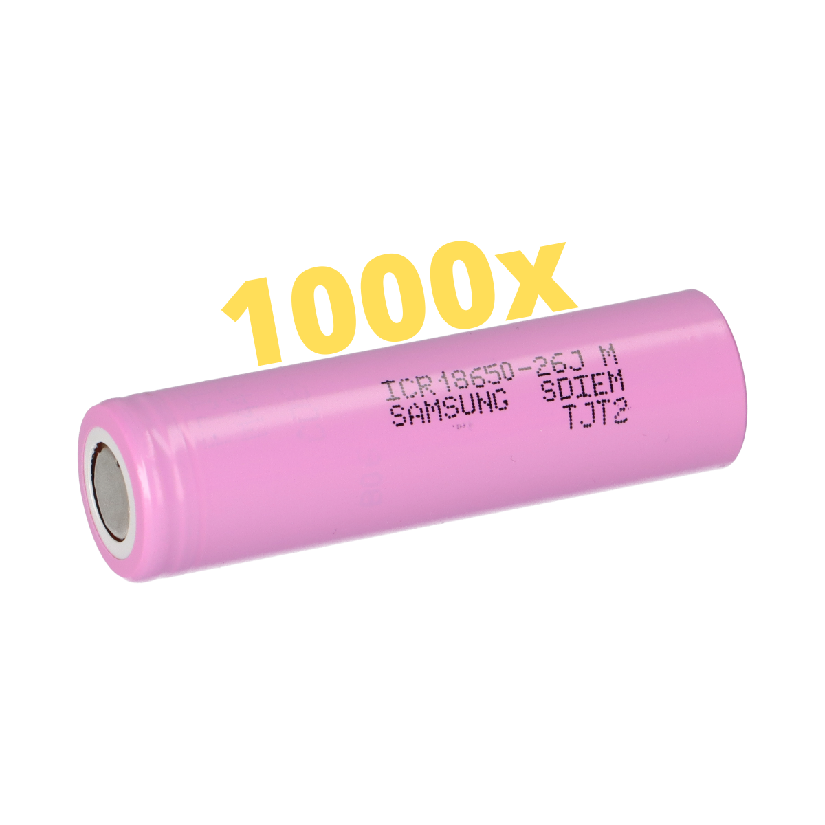 1000x Samsung Akku ICR 18650 26MJ 2600 mAh 3,6V 26JM