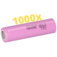 1000x Samsung Akku ICR 18650 26MJ 2600 m gallery